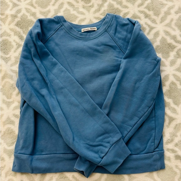 LIKE NEW🦋Reformation Jeans Blue Sweatshirt size XS - Picture 3 of 6